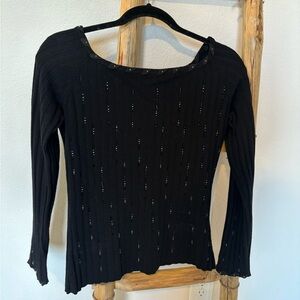 Black beaded top size S